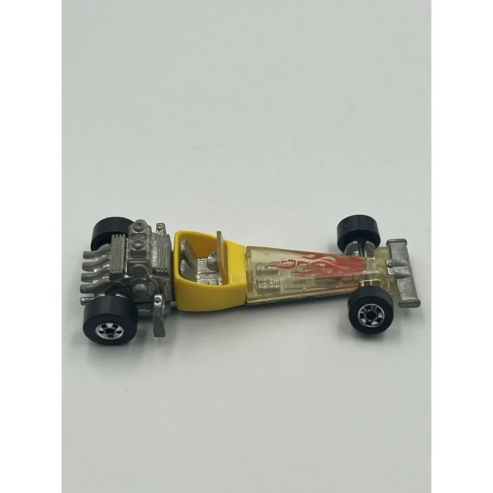 Hot Wheels Odd Rod Yellow w/ Flames 1976 Mattel Blackwall Vintage